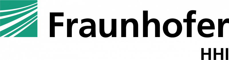 Logo of the Fraunhofer Institute for Telecommunications, Heinrich-Hertz-Institut, HHI