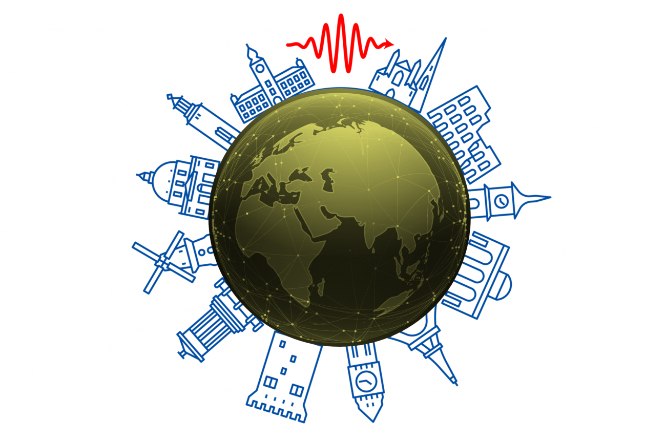 Weltkugel im QuanTour Logo